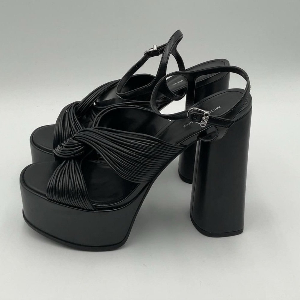 Black Michael kors Platform Heeled Sandals